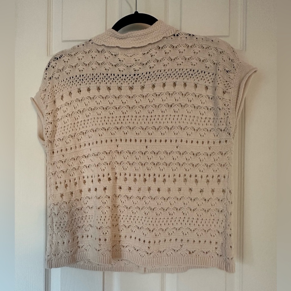 ❤️ BOGO Jessica Simpson Ivory Knit Sweater Size Small - Picture 4 of 7